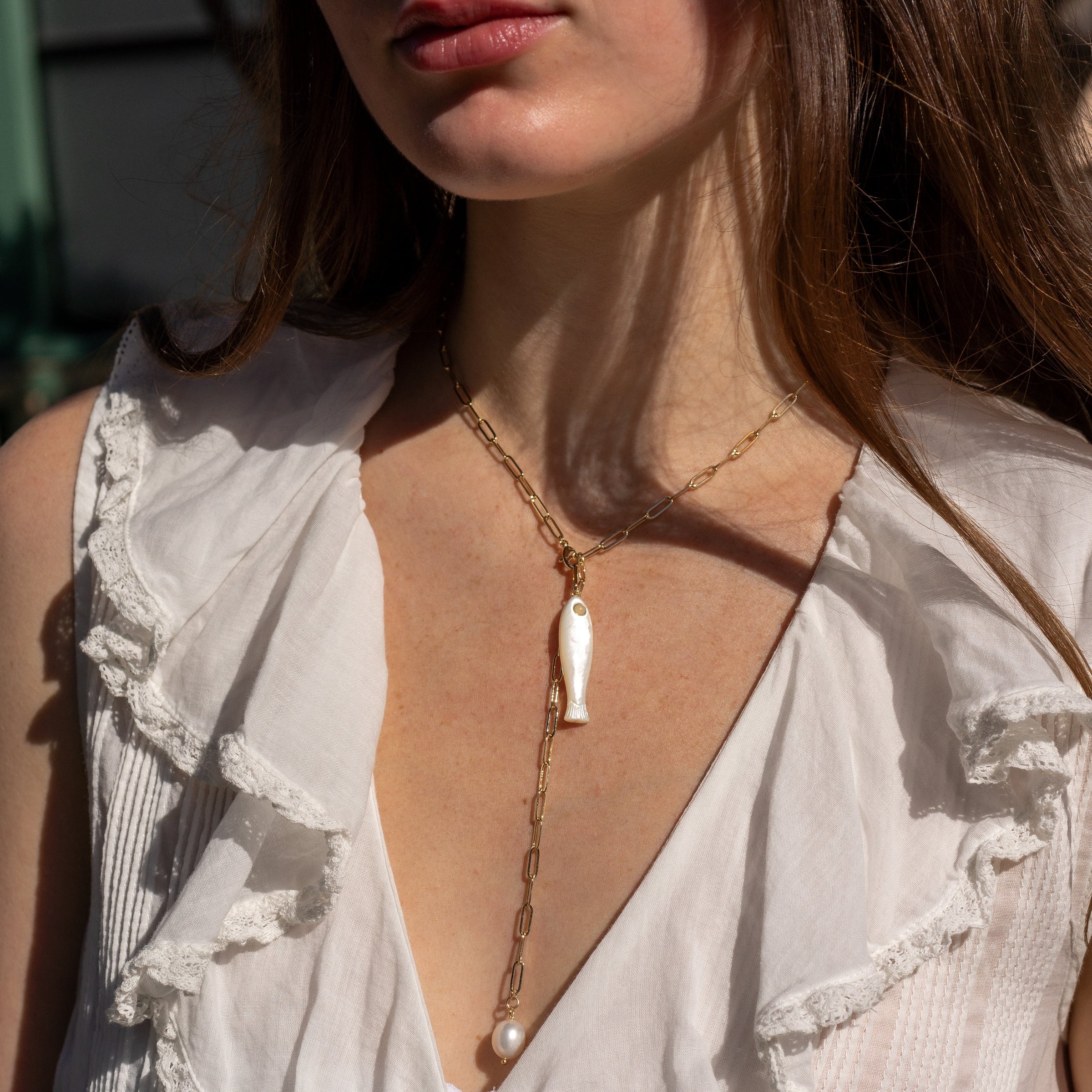 Fortuna Mother of Pearl charm