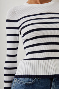 Gemma sweater - navy stripe