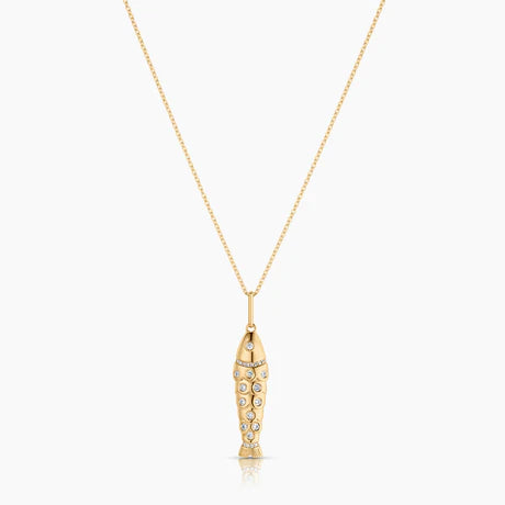 Goldie Pave fish charm