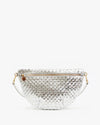 Silver Specchio woven fanny