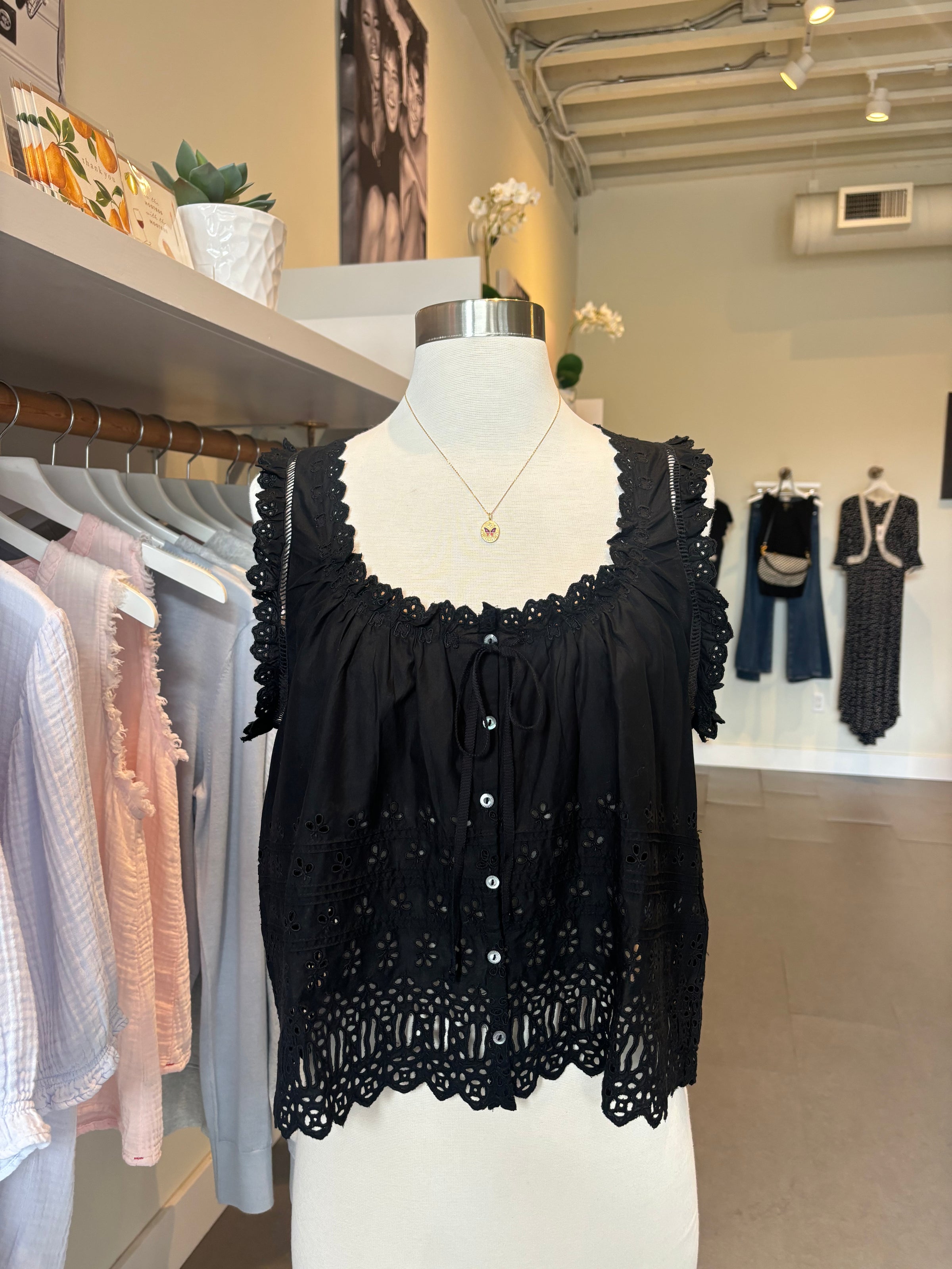 Toussine top - black