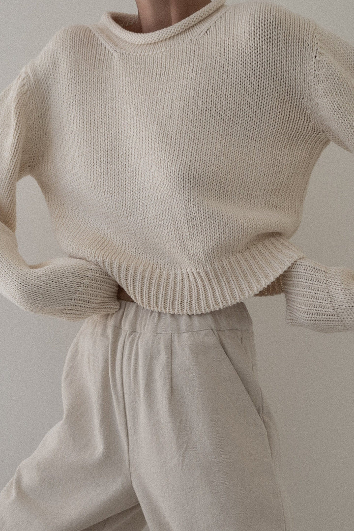 Mare rolled neck - ivory