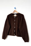 Leila Mohair cardi - cocoa bean