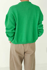 Leila cotton cardigan - spring green