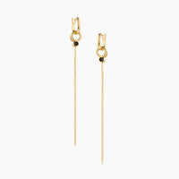 Lilou Black drop earring