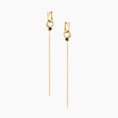 Lilou Black drop earring