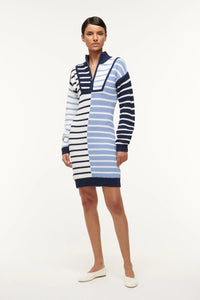 Mini Hampton dress - Adriatic stripe
