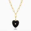 Malene Onyx clip necklace