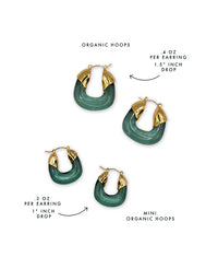 Mini organic hoops - forest