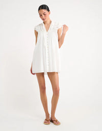 Olive grove mini dress - white