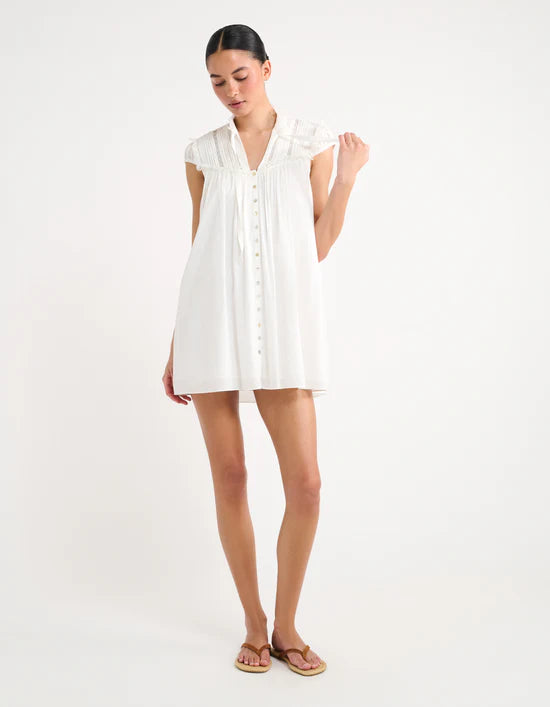 Olive grove mini dress - white