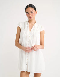 Olive grove mini dress - white