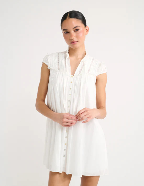 Olive grove mini dress - white