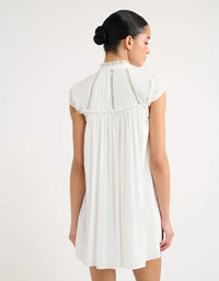 Olive grove mini dress - white