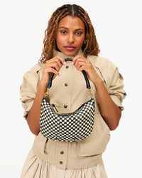 Petit Moyen - black & cream checker