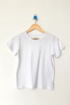 Pointelle Babe tee - white