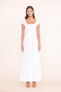 Short sleeve Wells dress- White