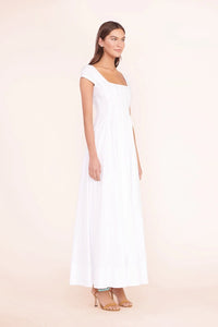 Short sleeve Wells dress- White