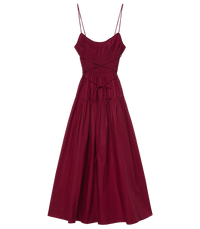 Safia Dress - Deep Ruby