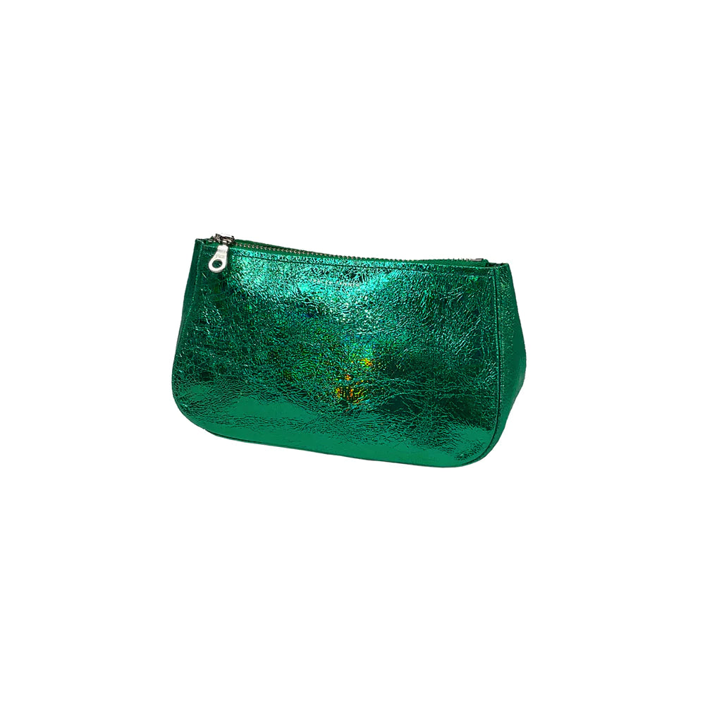 small fatty leather pouch - Jade