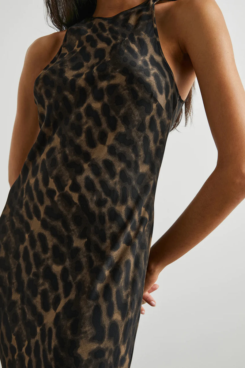 Solene dress - Umber leopard
