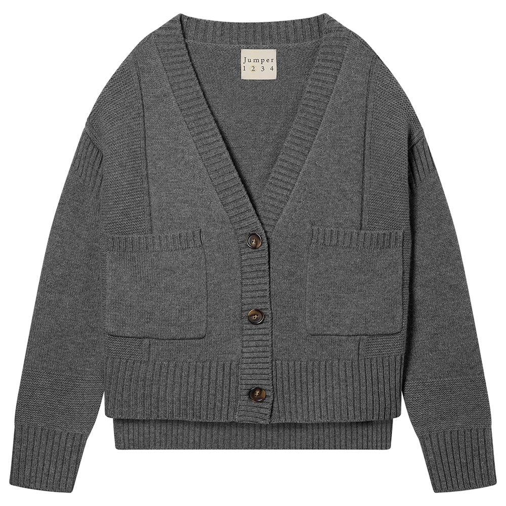 Guernsey cardigan - Charcoal