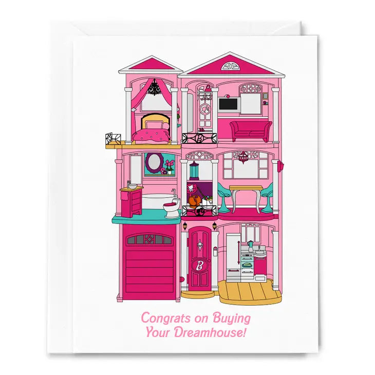 Barbie dream house card