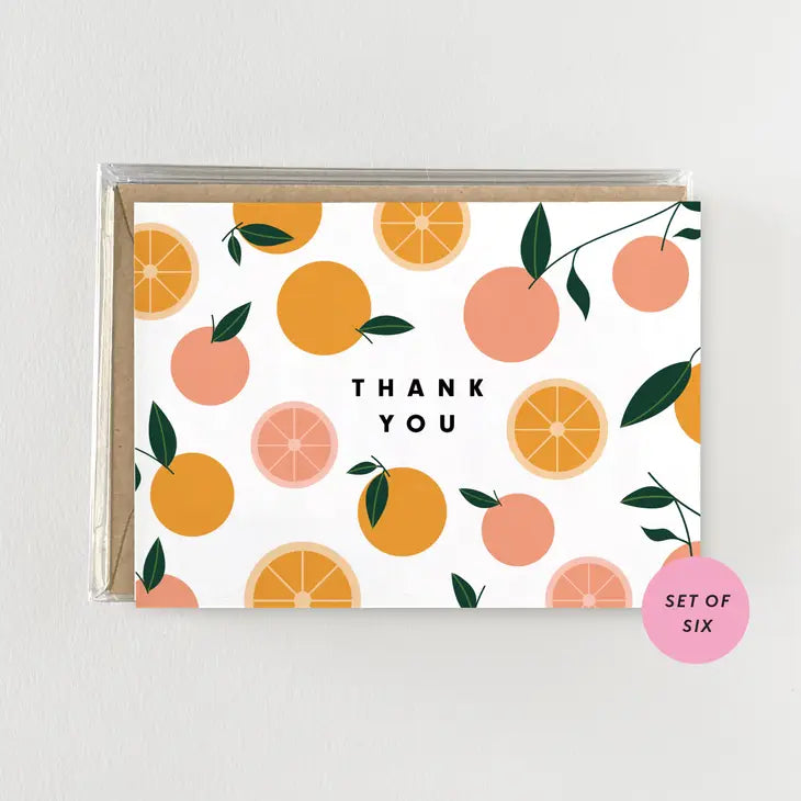 Tangerine Thank You notes