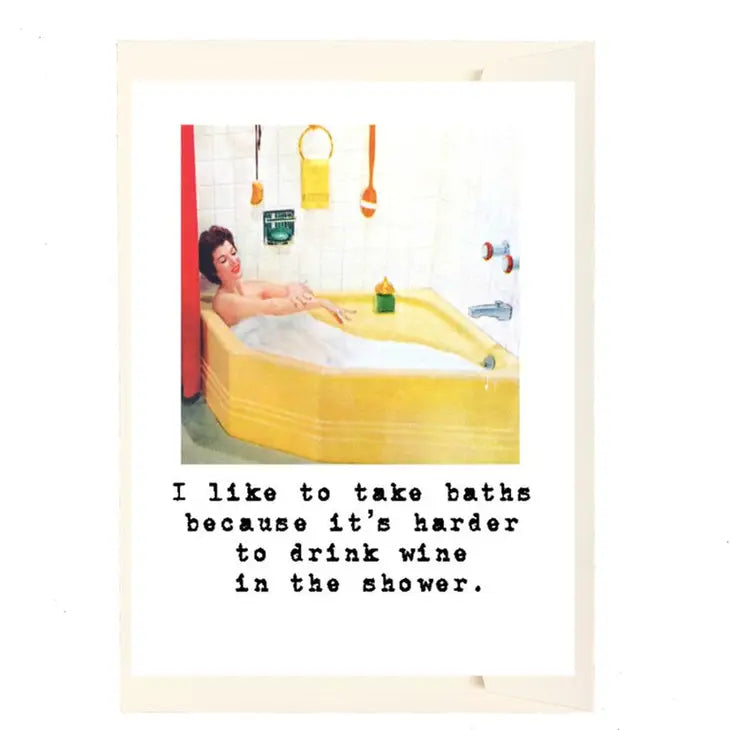 take baths card