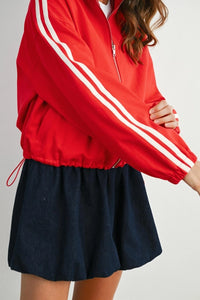 Red & White Athletic Jacket