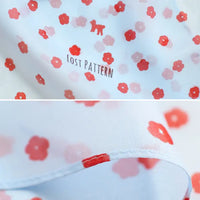 petal silk chiffon scarf