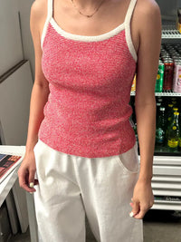 Lily sweater cami - red stripe