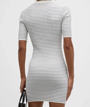 Mixed rib dress