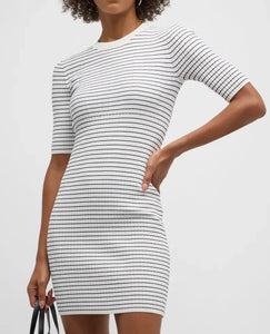 Mixed rib dress