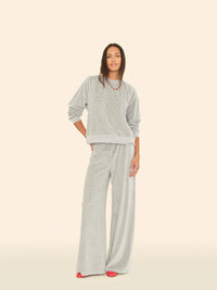 Manon velour pant - grey