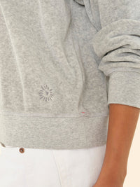 Pierre velour sweatshirt - grey