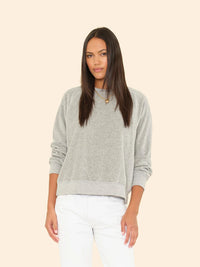Pierre velour sweatshirt - grey