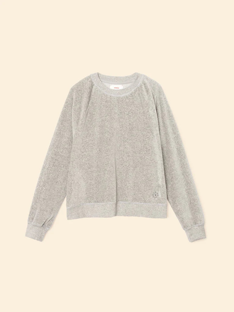 Pierre velour sweatshirt - grey