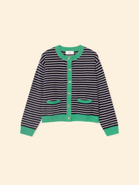 Lillian cardigan - Navy Stripe
