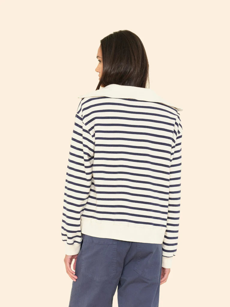 Natural stripe Kat Terry sweatshirt