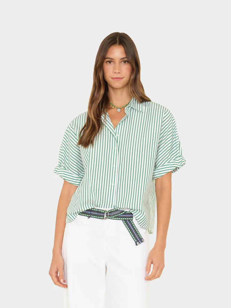 Trellis Green Teddy Shirt