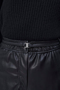 Perri vegan leather shorts