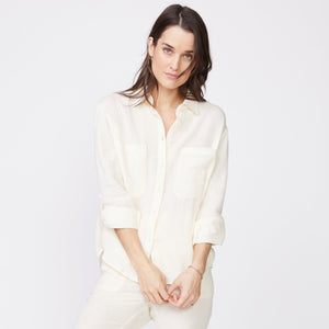 Gauze shirt - buttercream