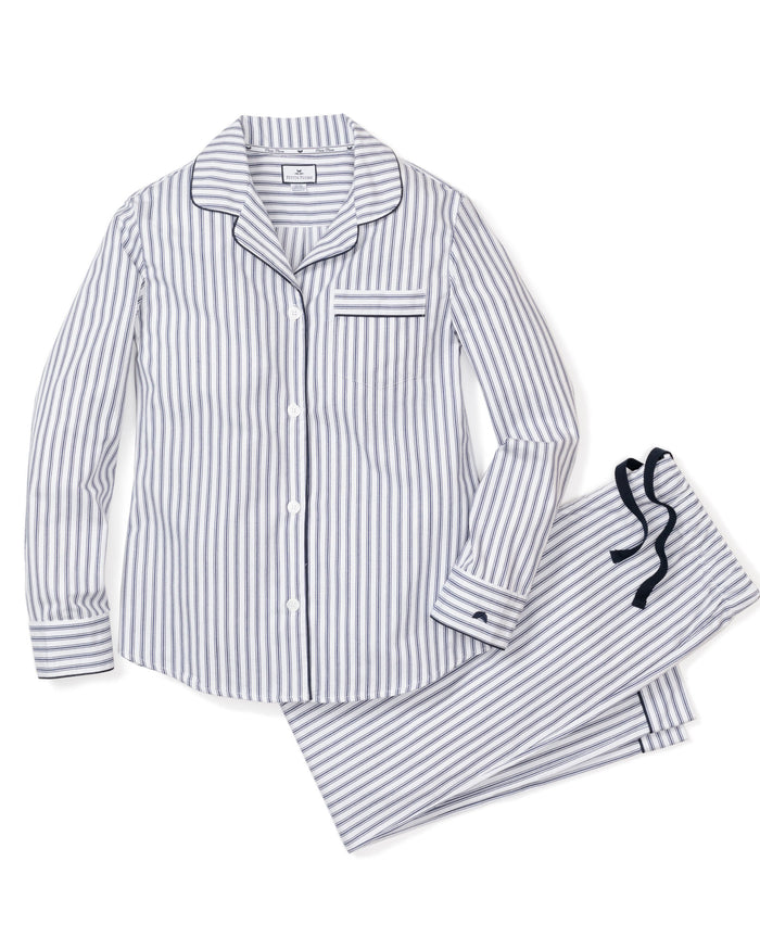 Navy French Ticking Set