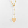 Amaya heart Lariat necklace