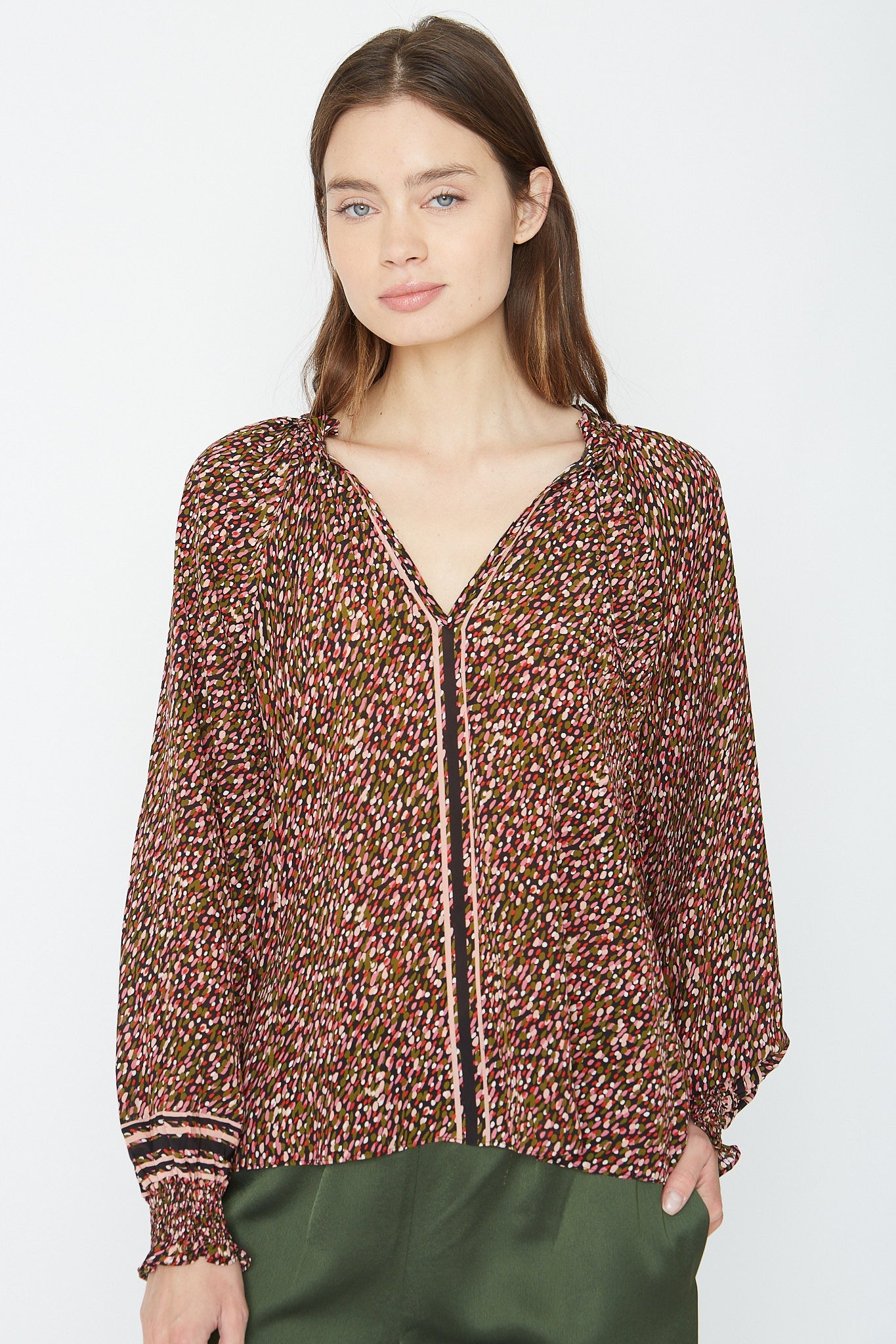 Miki dot blouse