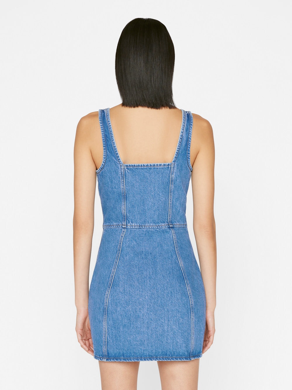 Bustier denim dress