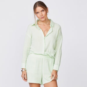 Relaxed blouse - faded lime