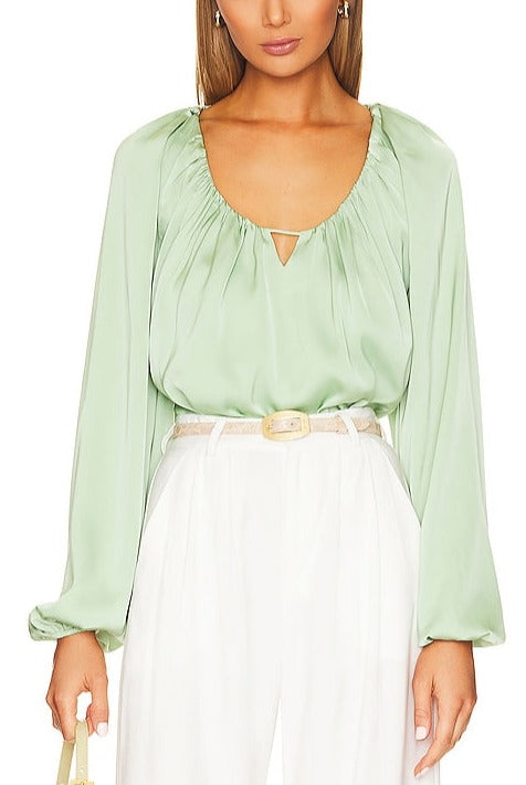 Brenton blouse - spring green