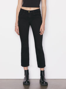 le crop mini boot -noir